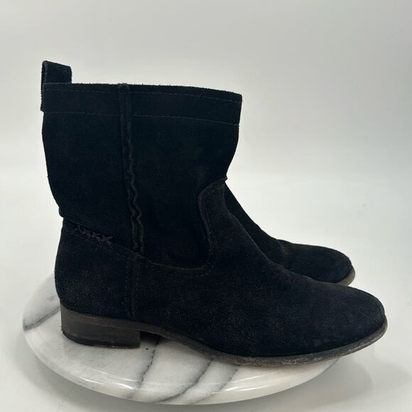 Frye Cara black suede pull on boots - Picture 1 of 6